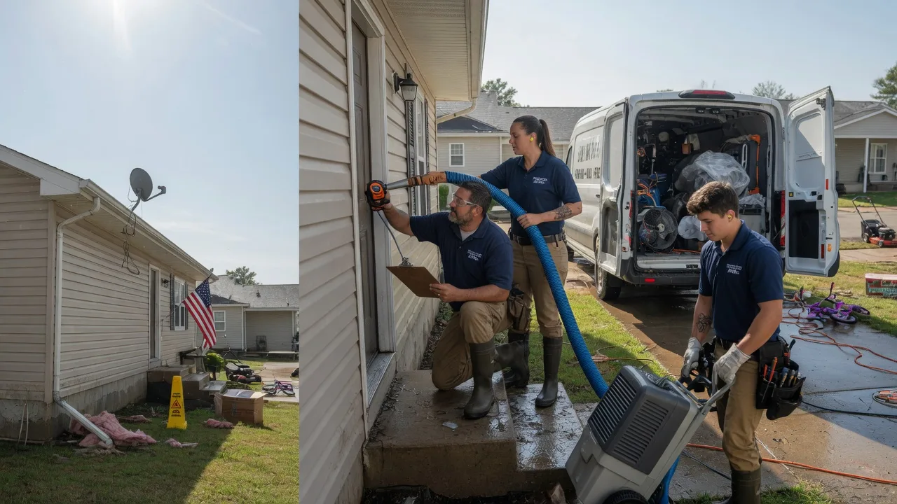 Ceiling Water Damage Restoration in Bonnie, IL near me